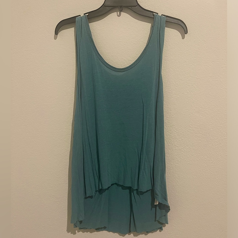 Free People | We The Free | Flowy Teal Tank Top | Size XS